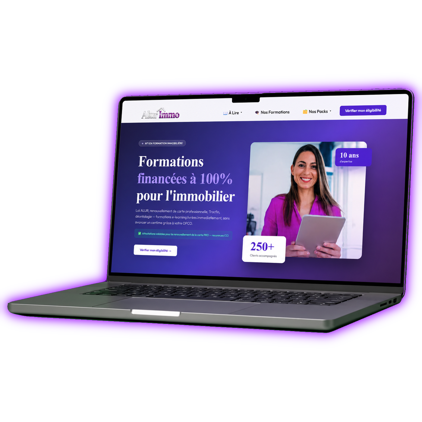 Mockup site Alur Immo