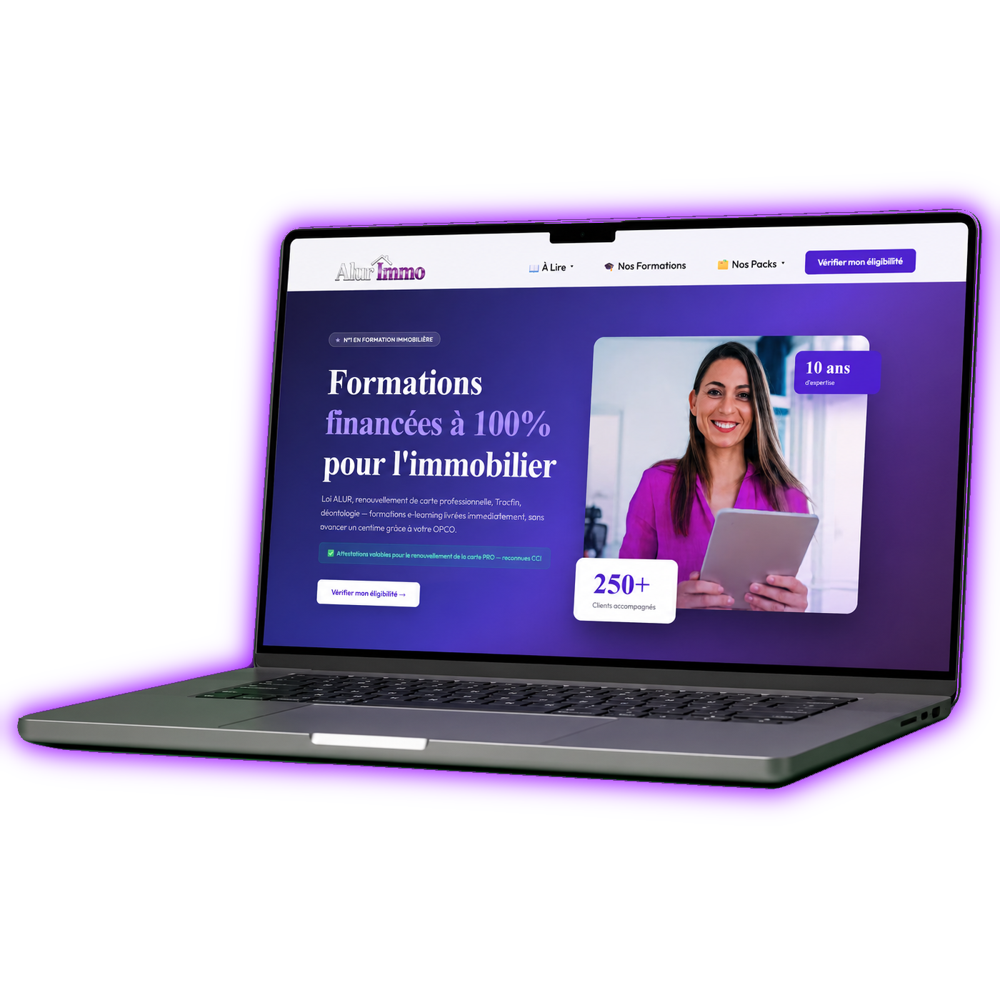 Mockup site Alur Immo